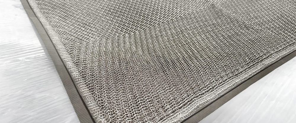 Knitted nickel mesh